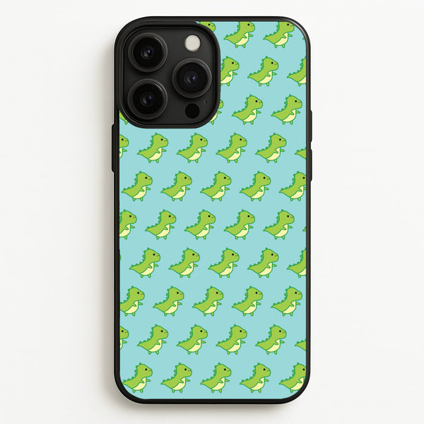 Green Dinosaurs Pattern - Dinosaurs  - Dinosaurs Phone Case for iPhone 13 Pro Max