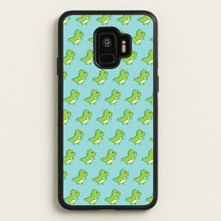 Green Dinosaurs Pattern - Dinosaurs  - Dinosaurs Phone Case for Galaxy S9