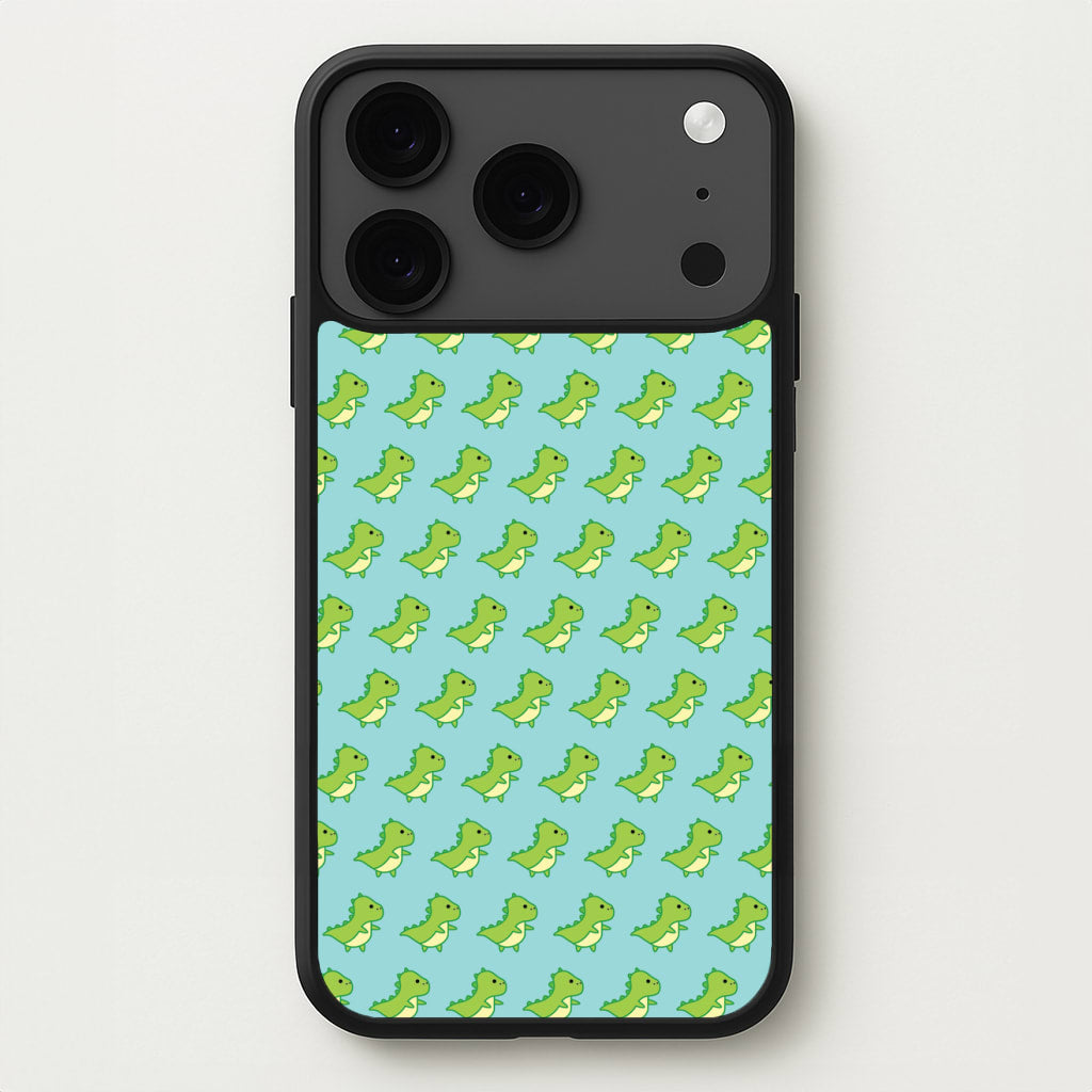 Green Dinosaurs Pattern - Dinosaurs Phone Case for iPhone 17 Pro