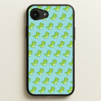 Green Dinosaurs Pattern - Dinosaurs  - Dinosaurs Phone Case for iPhone 16e