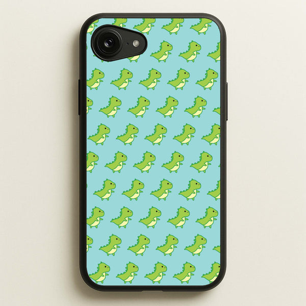 Green Dinosaurs Pattern - Dinosaurs  - Dinosaurs Phone Case for iPhone 16e