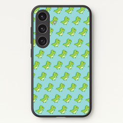 Green Dinosaurs Pattern - Dinosaurs  - Dinosaurs Phone Case for Galaxy S25 Plus