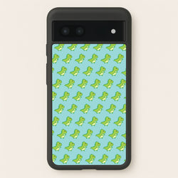 Green Dinosaurs Pattern - Dinosaurs  - Dinosaurs Phone Case for Google Pixel 7a