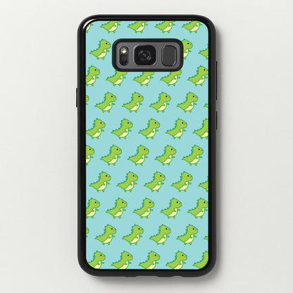 Green Dinosaurs Pattern - Dinosaurs  - Dinosaurs Phone Case for Galaxy S8 Plus