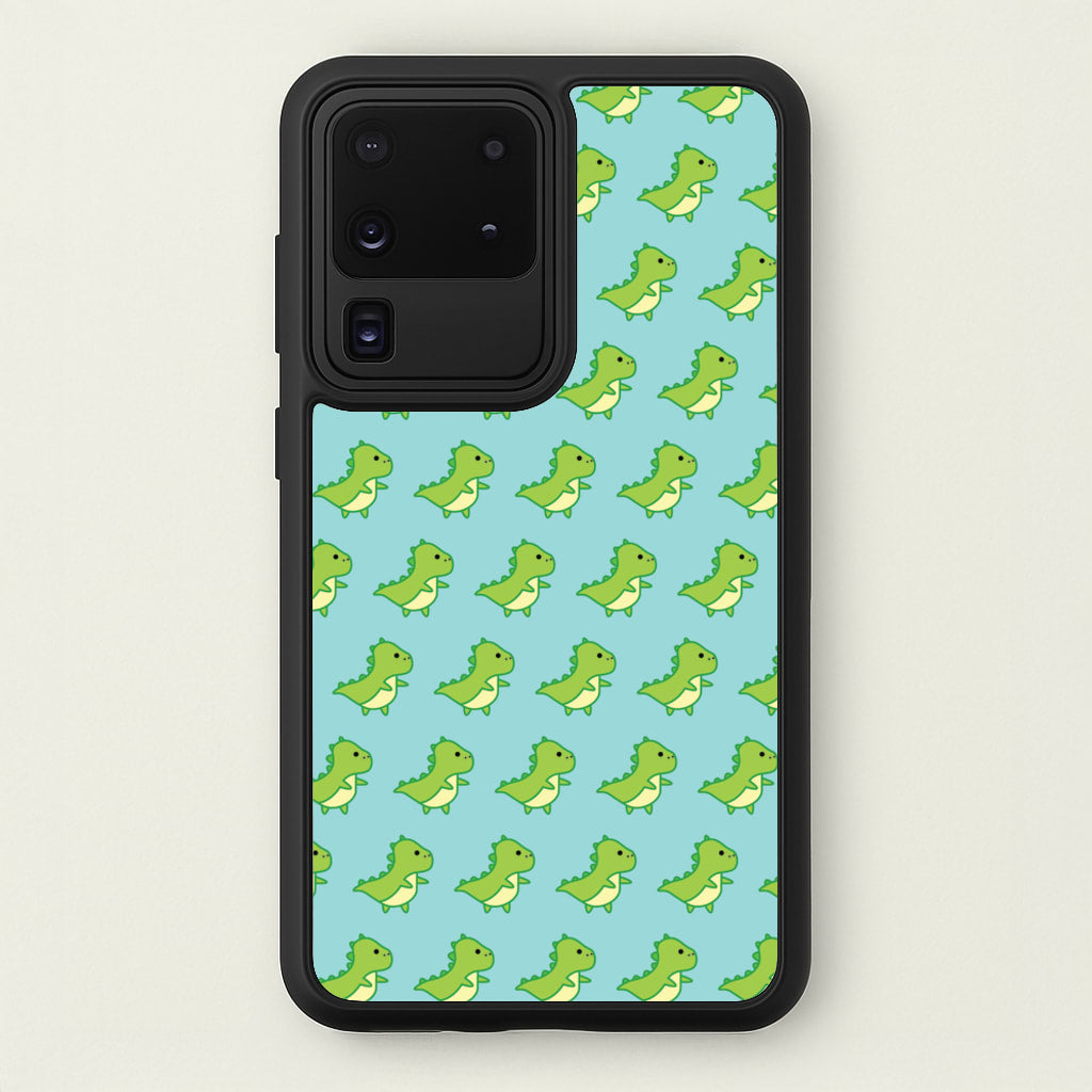 Green Dinosaurs Pattern - Dinosaurs  - Dinosaurs Phone Case for Galaxy S20 Ultra
