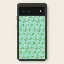 Green Dinosaurs Pattern - Dinosaurs  - Dinosaurs Phone Case for Google Pixel 6