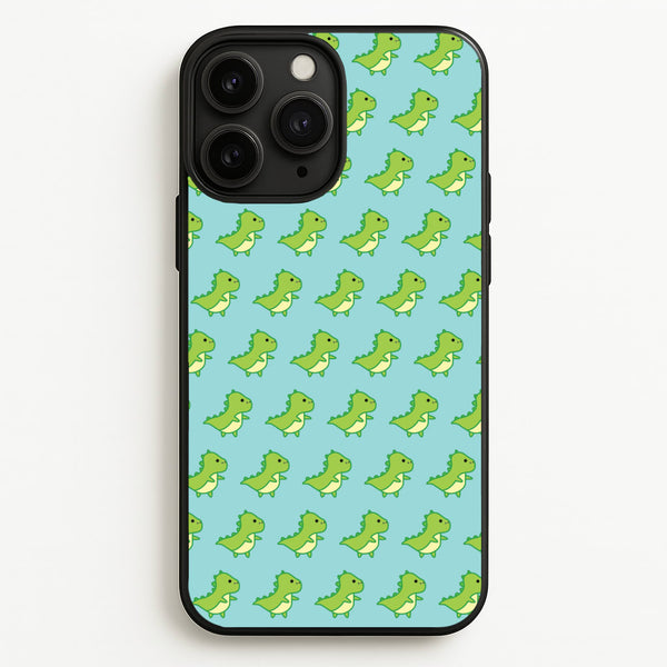 Green Dinosaurs Pattern - Dinosaurs  - Dinosaurs Phone Case for iPhone 11 Pro Max