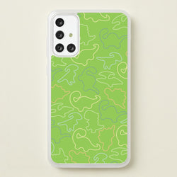 Outline Pattern - Dinosaurs  - Dinosaurs Phone Case for Galaxy A71
