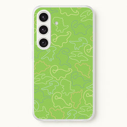 Outline Pattern - Dinosaurs  - Dinosaurs Phone Case for Galaxy S24
