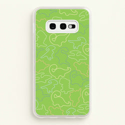 Outline Pattern - Dinosaurs  - Dinosaurs Phone Case for Galaxy S10e