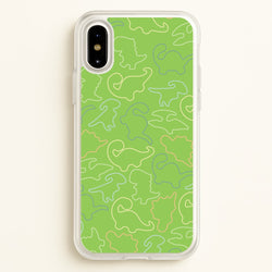 Outline Pattern - Dinosaurs  - Dinosaurs Phone Case for iPhone X / XS