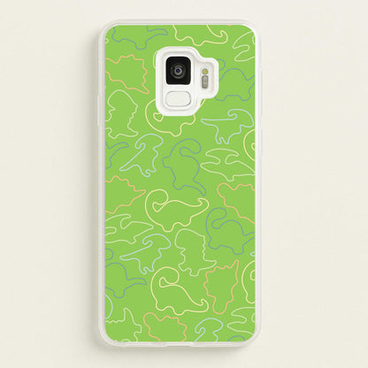 Outline Pattern - Dinosaurs  - Dinosaurs Phone Case for Galaxy S9