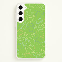 Outline Pattern - Dinosaurs  - Dinosaurs Phone Case for Galaxy S23 Plus