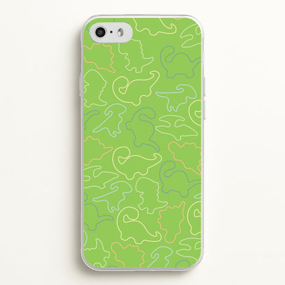 Outline Pattern - Dinosaurs  - Dinosaurs Phone Case for iPhone 5 / 5s / SE 2016