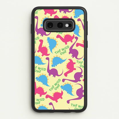 The Wild One - Dinosaurs  - Dinosaurs Phone Case for Galaxy S10e