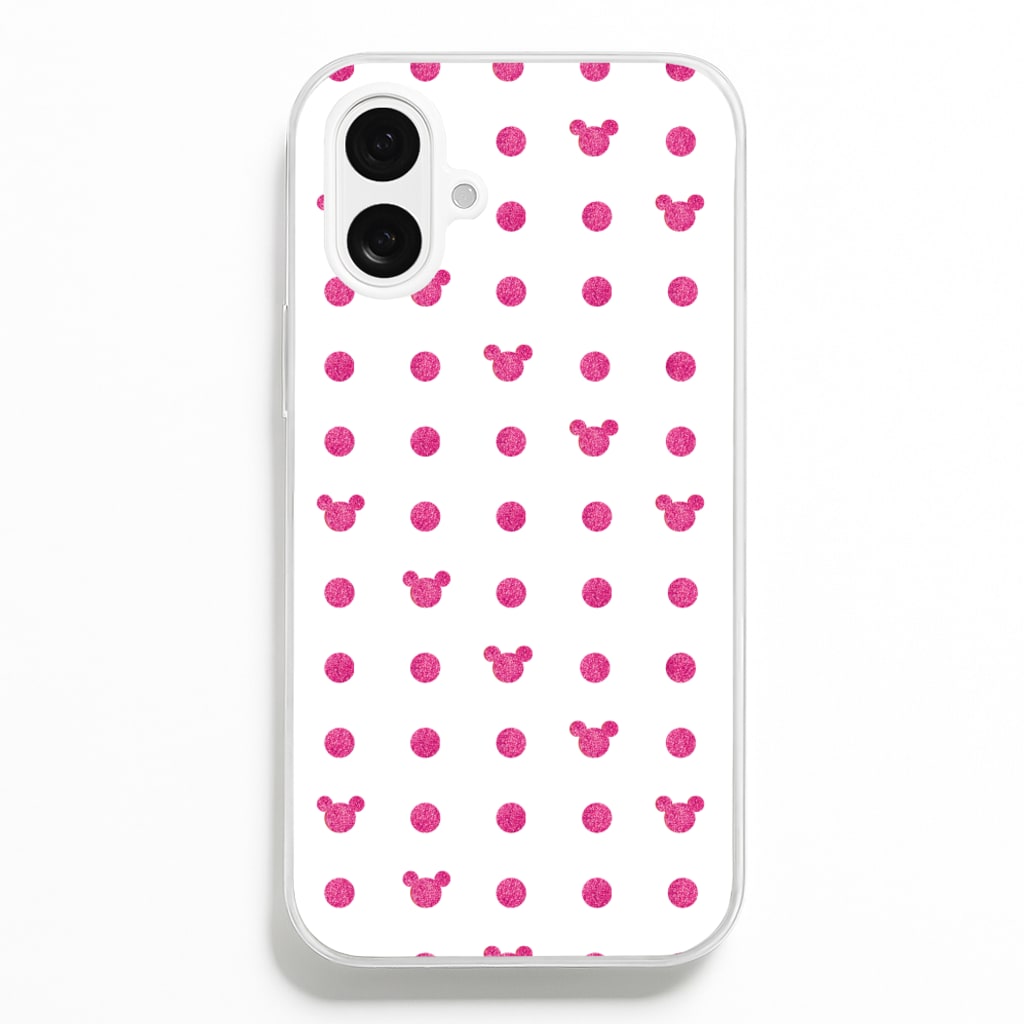 Mickey Polkadot White Fairytale  - Disney Phone Case for iPhone 16 Plus