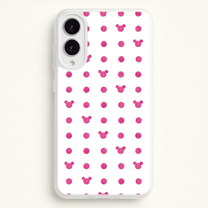 Mickey Polkadot White Fairytale  - Disney Phone Case for Galaxy S25 Edge