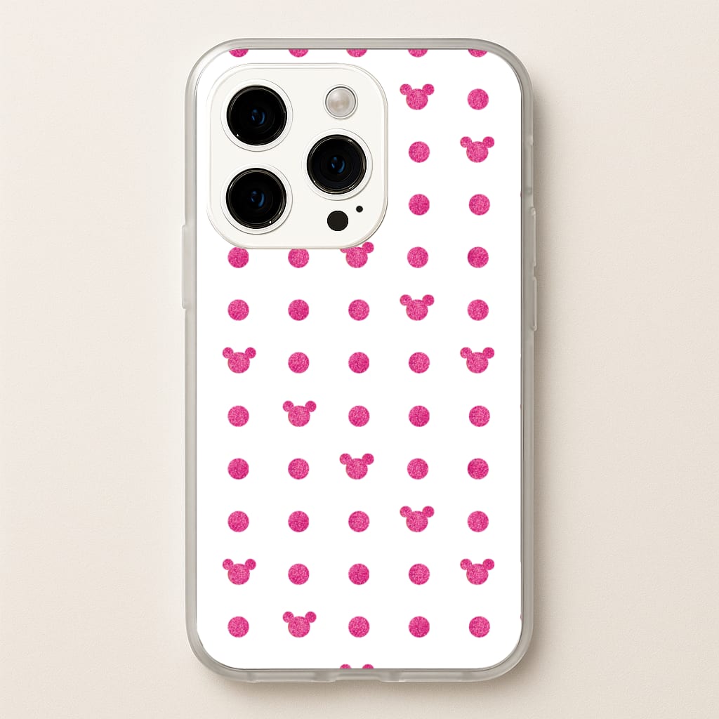 Mickey Polkadot White Fairytale  - Disney Phone Case for iPhone 14 Pro