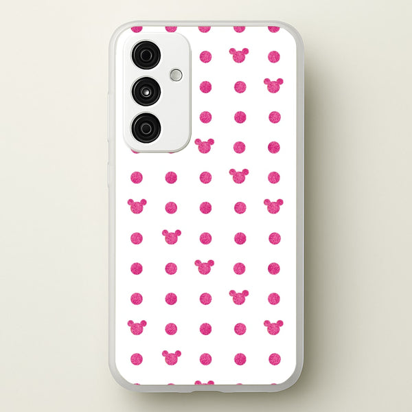 Mickey Polkadot White Fairytale  - Disney Phone Case for Galaxy A55