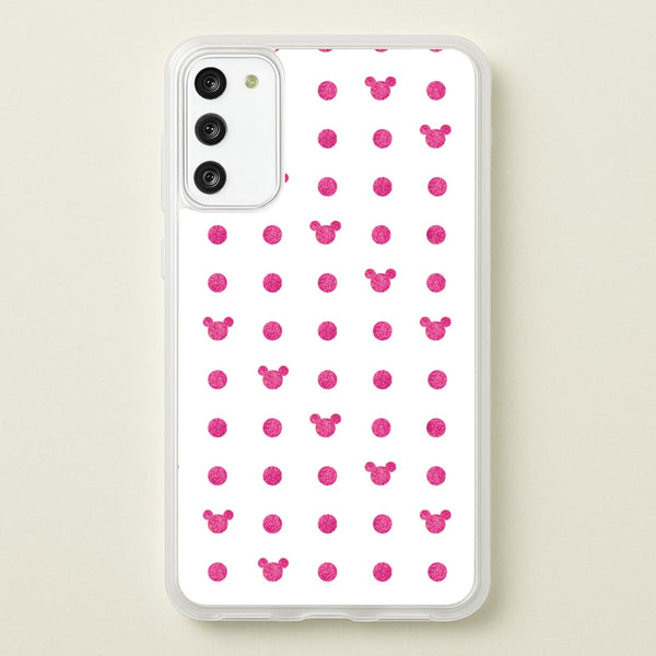 Mickey Polkadot White Fairytale  - Disney Phone Case for Galaxy S20FE
