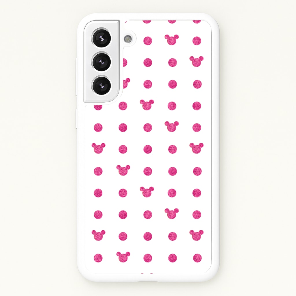 Mickey Polkadot White Fairytale  - Disney Phone Case for Galaxy S22 Plus