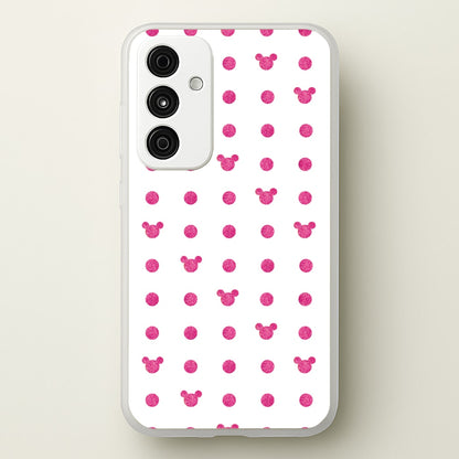 Mickey Polkadot White Fairytale  - Disney Phone Case for Galaxy A35