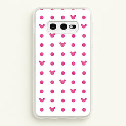 Mickey Polkadot White Fairytale  - Disney Phone Case for Galaxy S10e