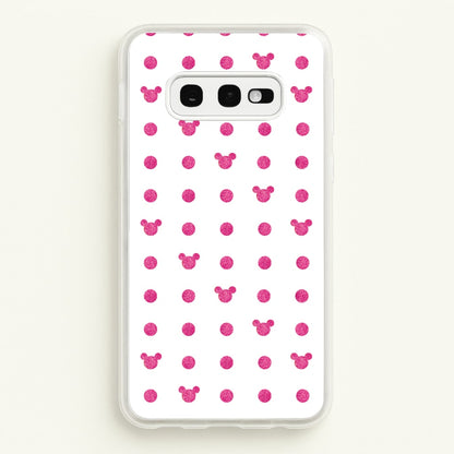 Mickey Polkadot White Fairytale  - Disney Phone Case for Galaxy S10e