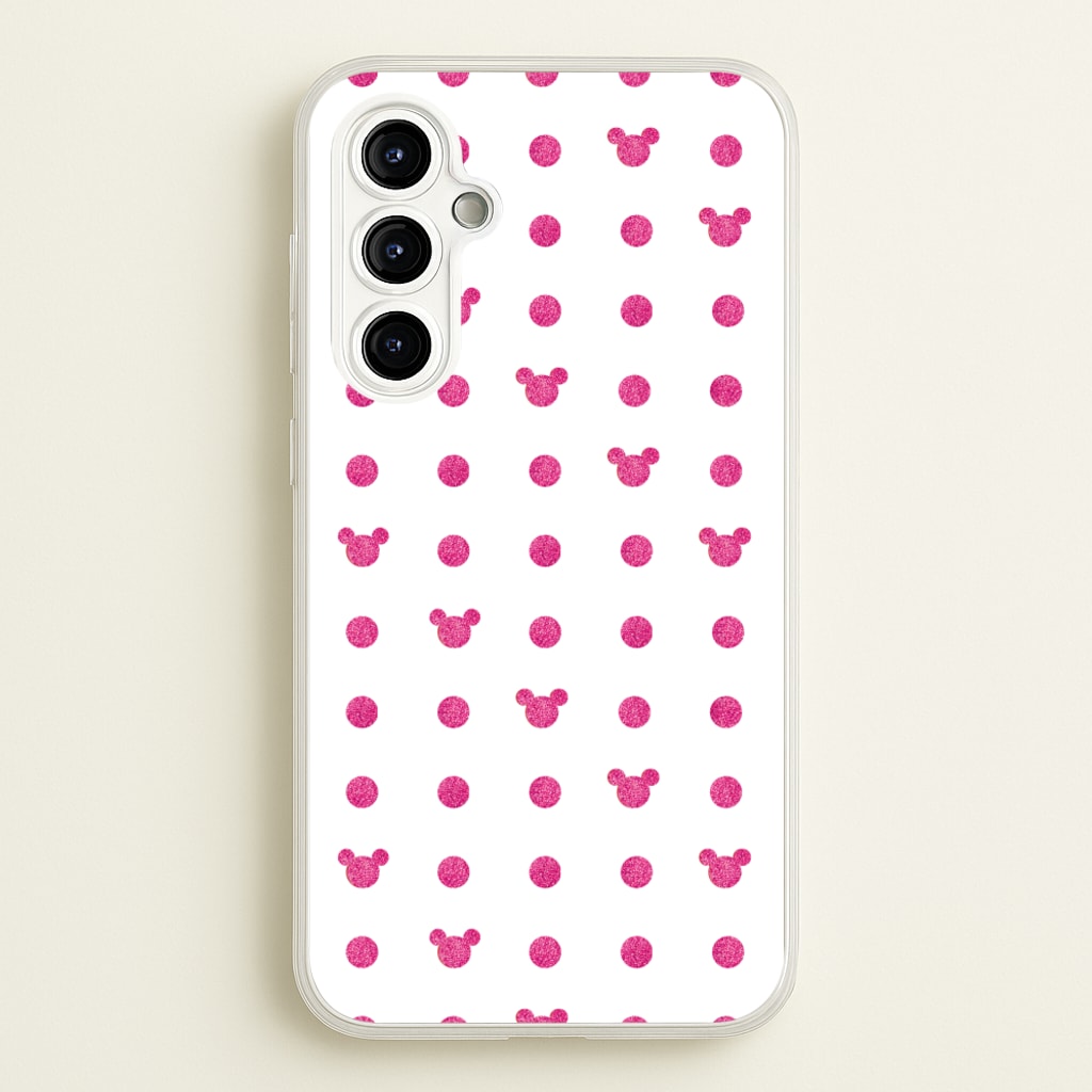 Mickey Polkadot White Fairytale  - Disney Phone Case for Galaxy A54