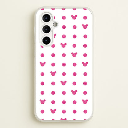Mickey Polkadot White Fairytale  - Disney Phone Case for Galaxy A54