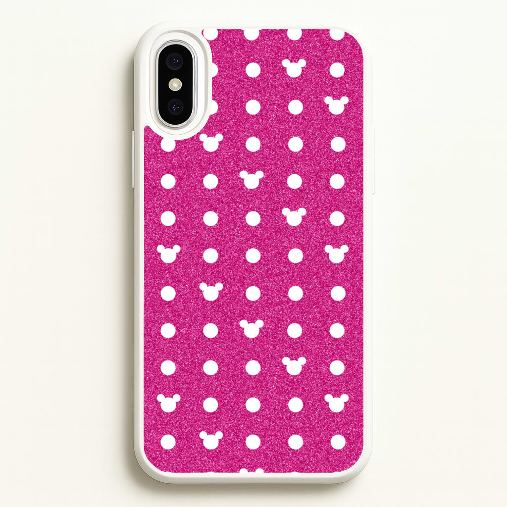 Mickey Polkadot Pink Fairytale  - Disney Phone Case for iPhone XS Max