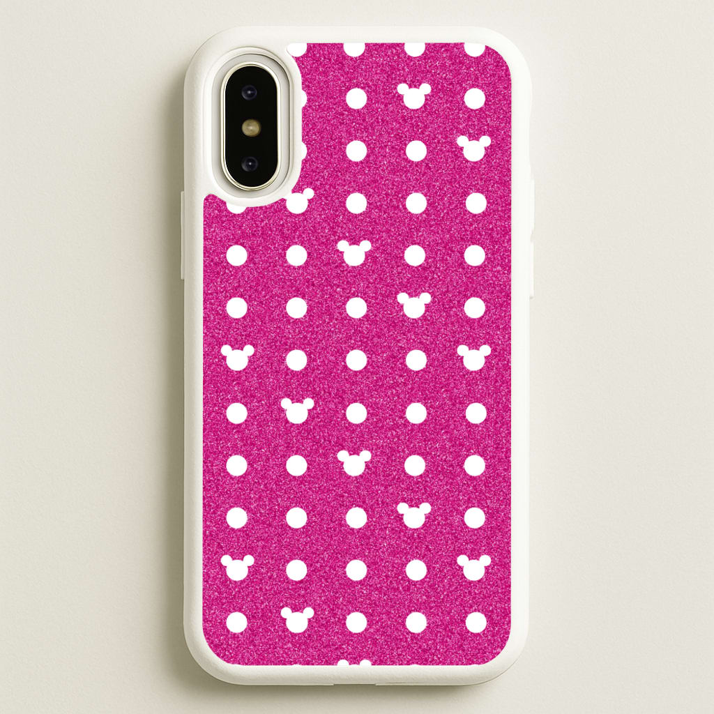 Mickey Polkadot Pink Fairytale  - Disney Phone Case for iPhone X / XS