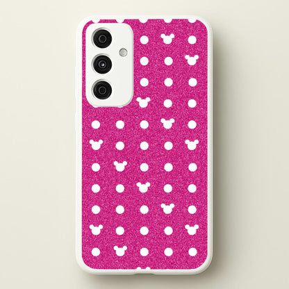 Mickey Polkadot Pink Fairytale  - Disney Phone Case for Galaxy A35