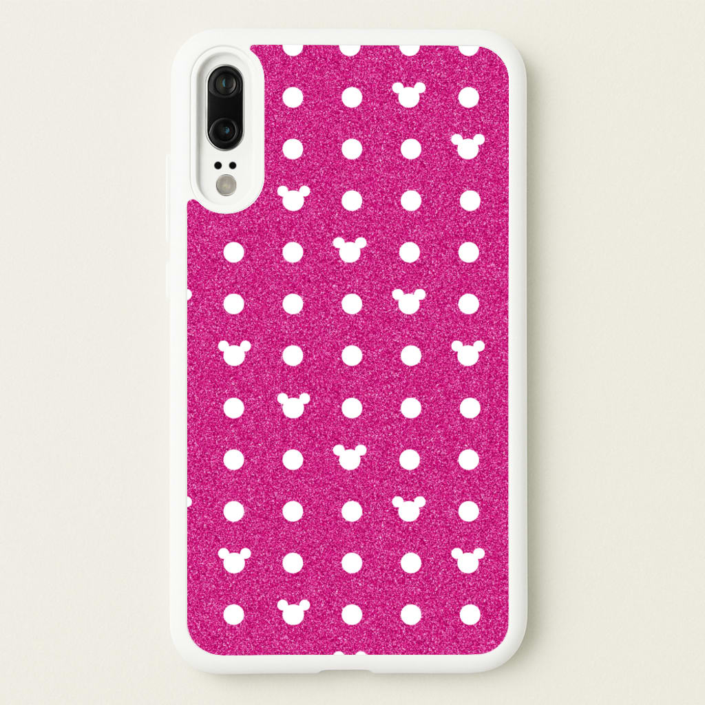 Mickey Polkadot Pink Fairytale  - Disney Phone Case for Huawei P20