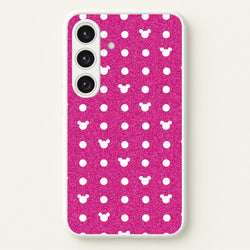 Mickey Polkadot Pink Fairytale  - Disney Phone Case for Galaxy S24