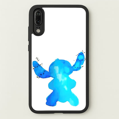 Watercolour Blue Alien Disney  - Disney Phone Case for Huawei P20