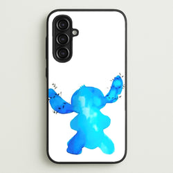Watercolour Blue Alien Disney  - Disney Phone Case for Galaxy A16