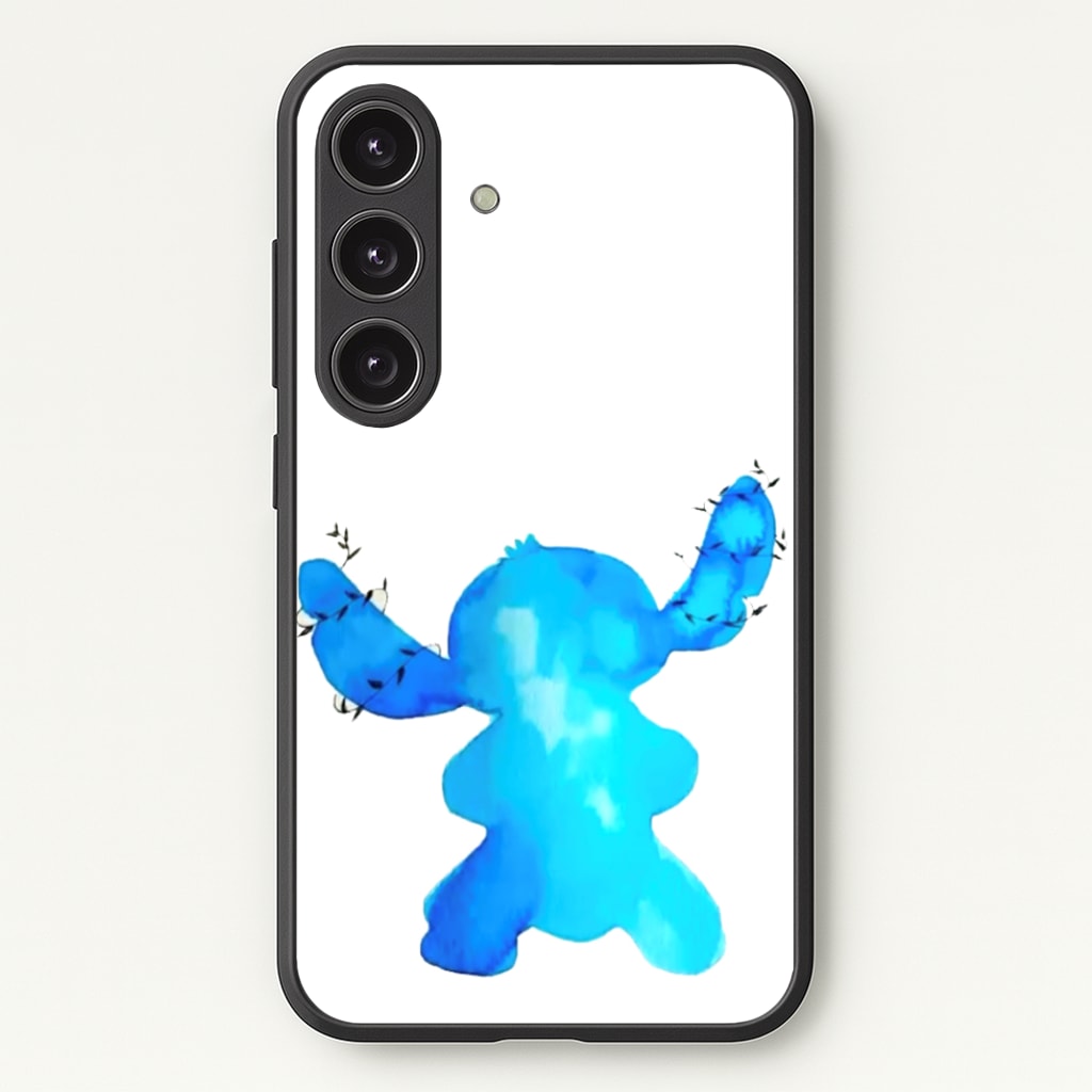 Watercolour Blue Alien Disney  - Disney Phone Case for Galaxy S24 Plus