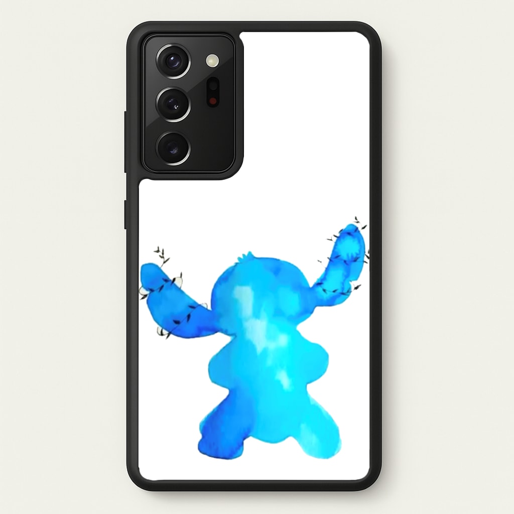 Watercolour Blue Alien Disney  - Disney Phone Case for Galaxy Note 20 Ultra