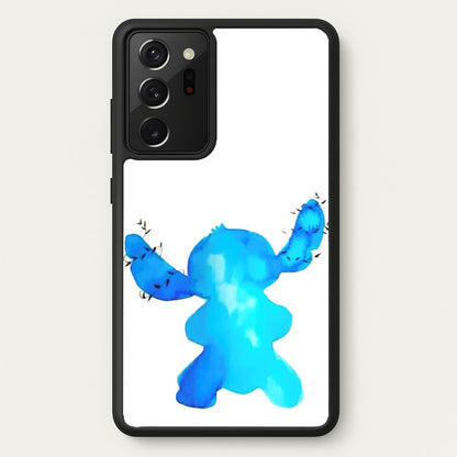 Watercolour Blue Alien Disney  - Disney Phone Case for Galaxy Note 20 Ultra