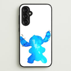 Watercolour Blue Alien Disney  - Disney Phone Case for Galaxy A14