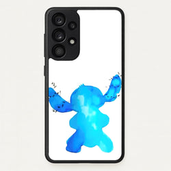Watercolour Blue Alien Disney  - Disney Phone Case for Galaxy A53