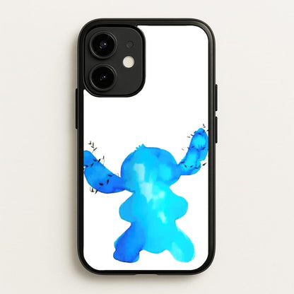 Watercolour Blue Alien Disney  - Disney Phone Case for iPhone 12 / 12 Pro