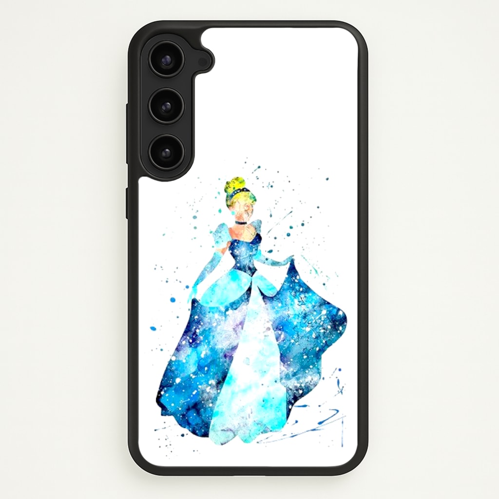 Watercolour Cinderella Fairytale  - Disney Phone Case for Galaxy S23