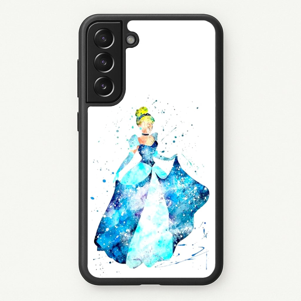 Watercolour Cinderella Fairytale  - Disney Phone Case for Galaxy S22