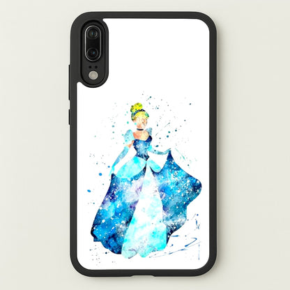 Watercolour Cinderella Fairytale  - Disney Phone Case for Huawei P20