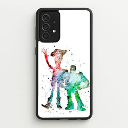 Watercolour Woody & Buzz A Story of Toys Fairytale  - Disney Phone Case for Galaxy A52 / A52s