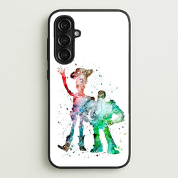 Watercolour Woody & Buzz A Story of Toys Fairytale  - Disney Phone Case for Galaxy A16