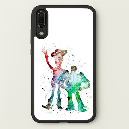 Watercolour Woody & Buzz A Story of Toys Fairytale  - Disney Phone Case for Huawei P20