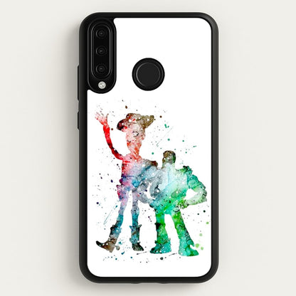 Watercolour Woody & Buzz A Story of Toys Fairytale  - Disney Phone Case for Huawei P30 Lite